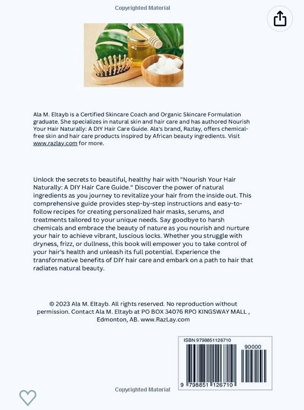 Nourish your Hair Naturally: a DIY Guide (BOOK)